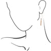 Onyx and Chain Threader Earrings - Barse Jewelry