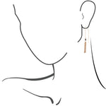 Onyx and Chain Threader Earrings - Barse Jewelry