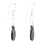 Onyx and Sterling Silver Drop Earring - Barse Jewelry