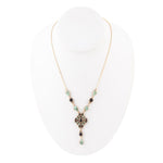 Onyx and Turquoise Barcelona Y-Necklace - Barse Jewelry