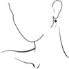 Onyx Triangle Earring - Barse Jewelry