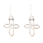 Open Arms Mother of Pearl Cross Earrings - Barse Jewelry