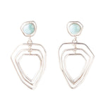 Organic Drop Larimar Earrings - Barse Jewelry