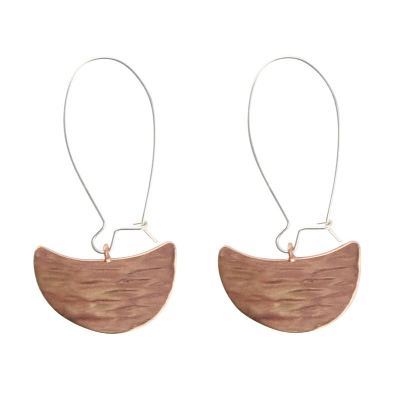 Over the Moon Hammered Earrings - Barse Jewelry