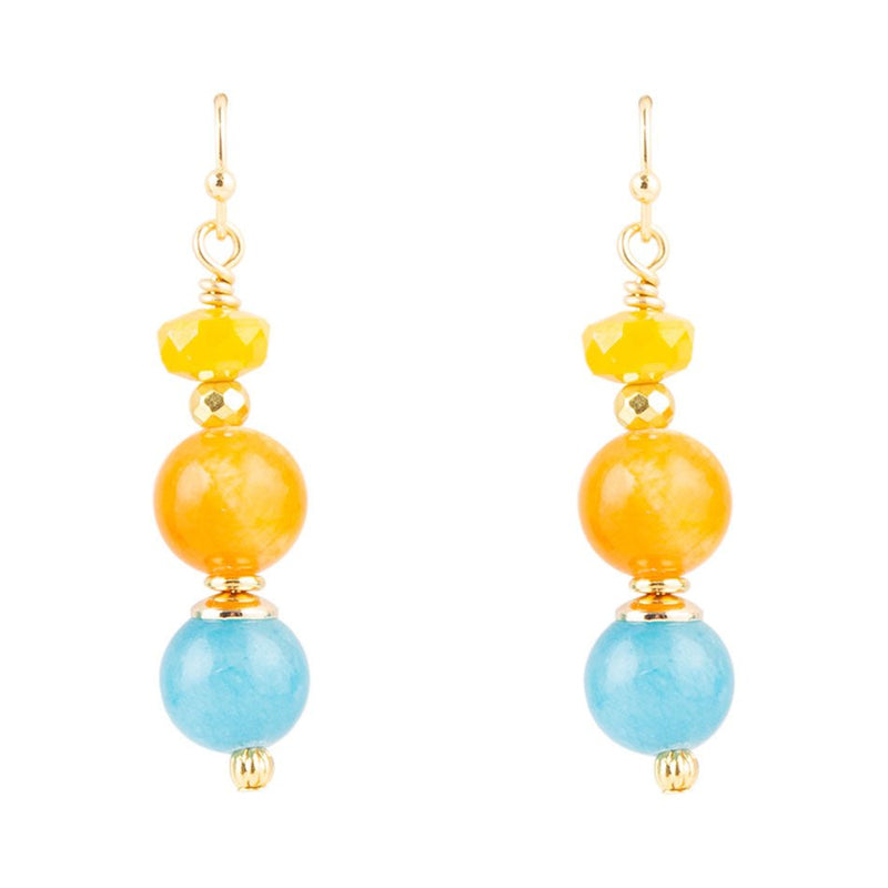 Oxana Multi Jade Drop Earrings - Barse Jewelry