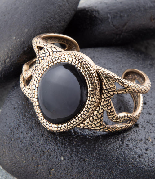 Palios Black Onyx Cuff Bracelet - Barse Jewelry