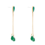 Palios Green Onyx Cascade Post Earrings - Barse Jewelry