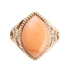 Peach Aventurine and Bronze Ring - Barse Jewelry