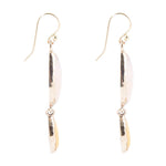Peach Aventurine and Yellow Jade Drop Earrings - Barse Jewelry