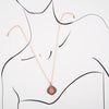 Peach Aventurine Pendant and Copper Necklace - Barse Jewelry