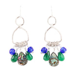 Peacock Abalone Drop Earrings - Barse Jewelry