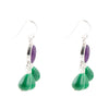 Peacock Purple Agate Drop Earrings - Barse Jewelry