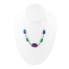 Peacock Purple Agate Multistone Necklace - Barse Jewelry