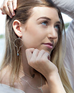 Pearl And Chain Earring - Sterling Silver - Barse Jewelry