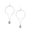 Pearl And Chain Earring - Sterling Silver - Barse Jewelry