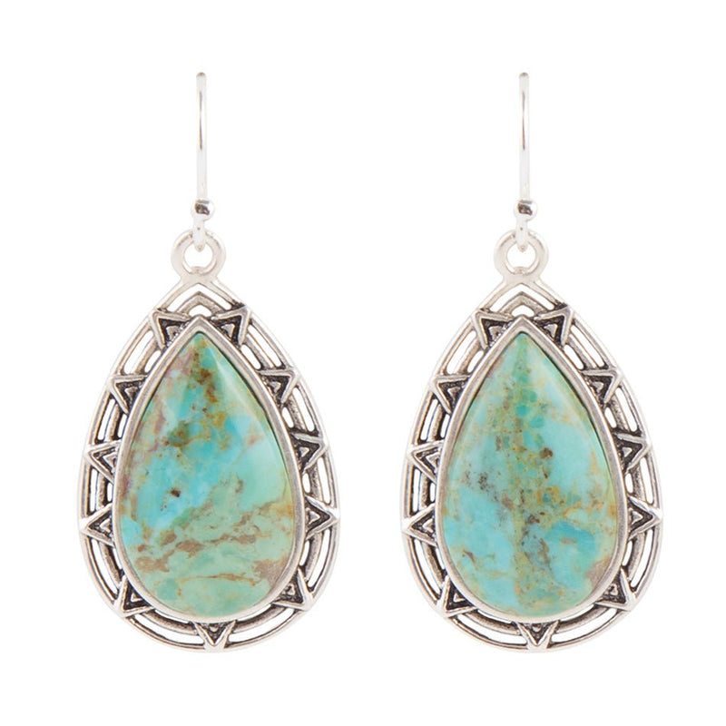 Perfect Drop Turquoise Earrings - Barse Jewelry