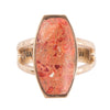 Perfect Pop Orange Sponge Coral Ring - Barse Jewelry