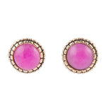 Perfect Post Pink Quartz Earrings - Barse Jewelry