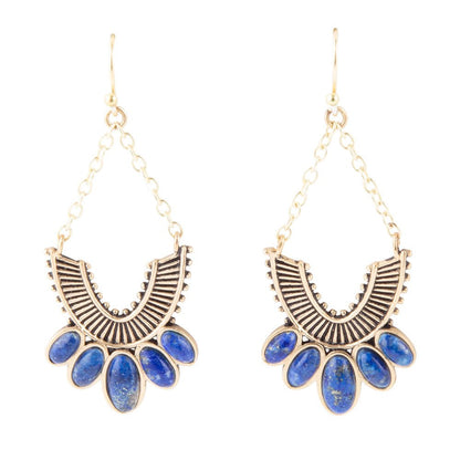 Phantom Lapis Chandelier Earrings - Barse Jewelry