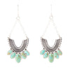 Phantom Turquoise and Sterling Silver Chandelier Earrings - Barse Jewelry