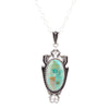 Phantom Turquoise and Sterling Silver Pendant Necklace - Barse Jewelry