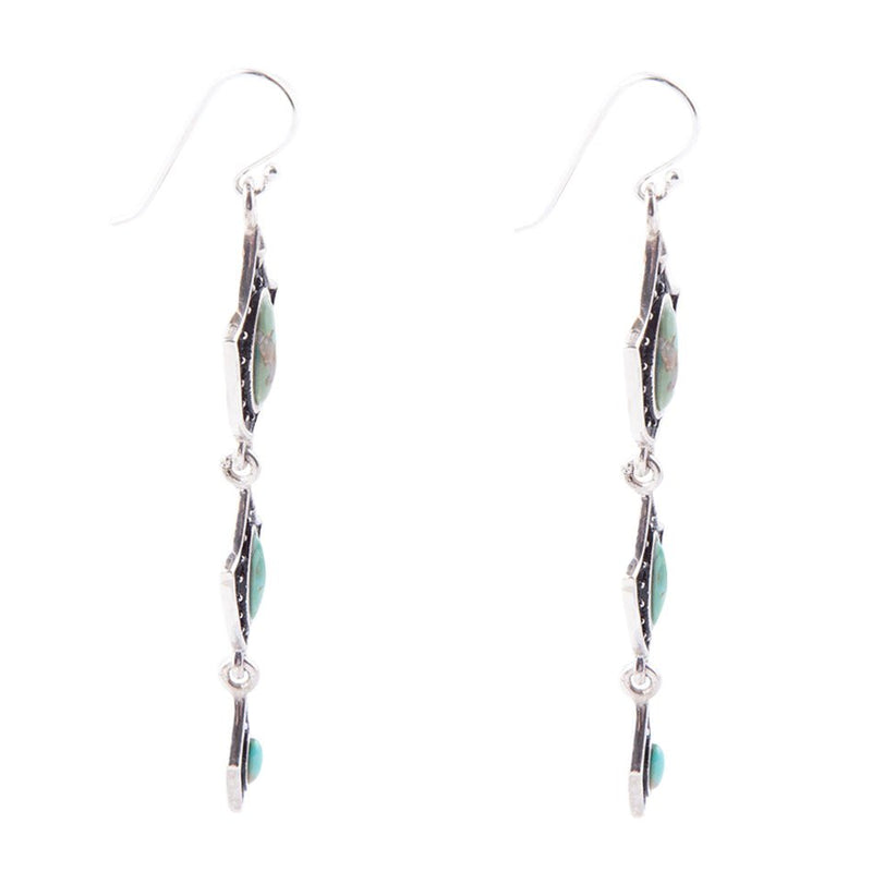 Phantom Turquoise Drop Earrings - Barse Jewelry