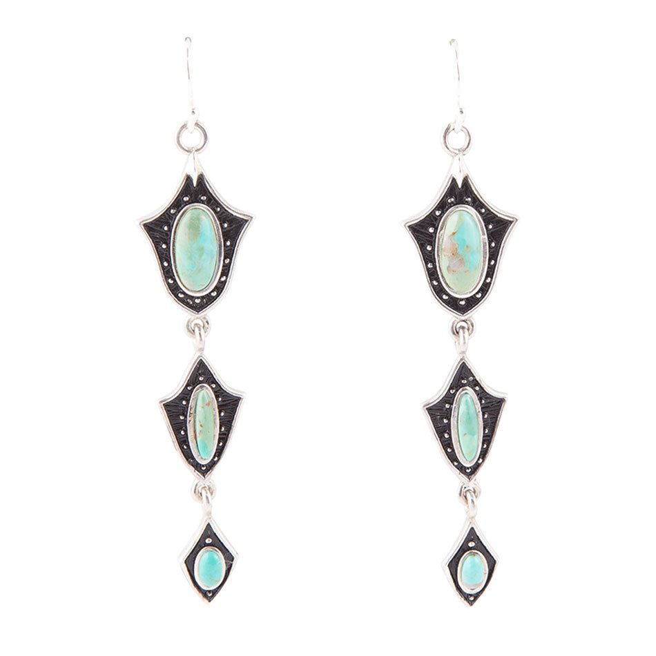Phantom Turquoise Drop Earrings - Barse Jewelry