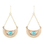 Pharaoh Turquoise and Bronze Earrings - Barse Jewelry