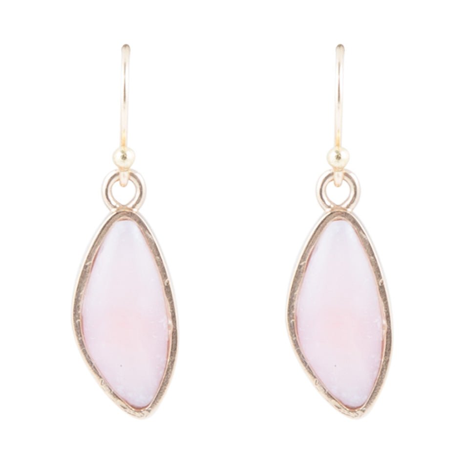 Pink Opal and Bronze Drop Earring - Barse Jewelry
