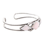Pink Opal and Sterling Silver Cuff Bracelet - Barse Jewelry