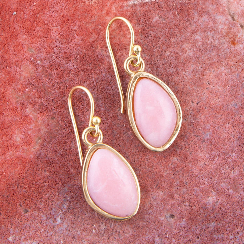 Pink Opal Drop Earrings - Barse Jewelry