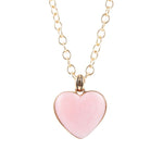 Pink Opal Heart Pendant Necklace - Barse Jewelry