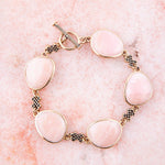 Pink Opal Link Bracelet - Barse Jewelry