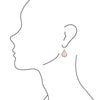 Pink Opal Prong Teardrop Earrings - Barse Jewelry