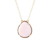 Pink Opal Teardrop Necklace - Barse Jewelry