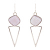 Pink Opal Triangle Earring - Barse Jewelry