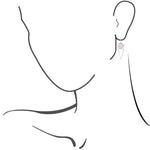 Pink Opal Triangle Earring - Barse Jewelry