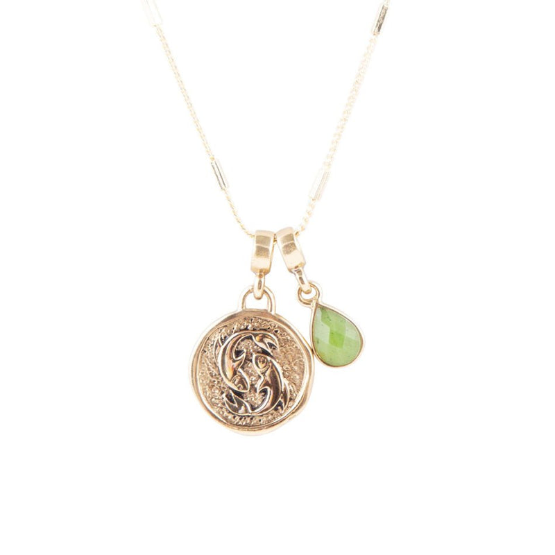 Pisces - Zodiac Charm Necklace - Barse Jewelry