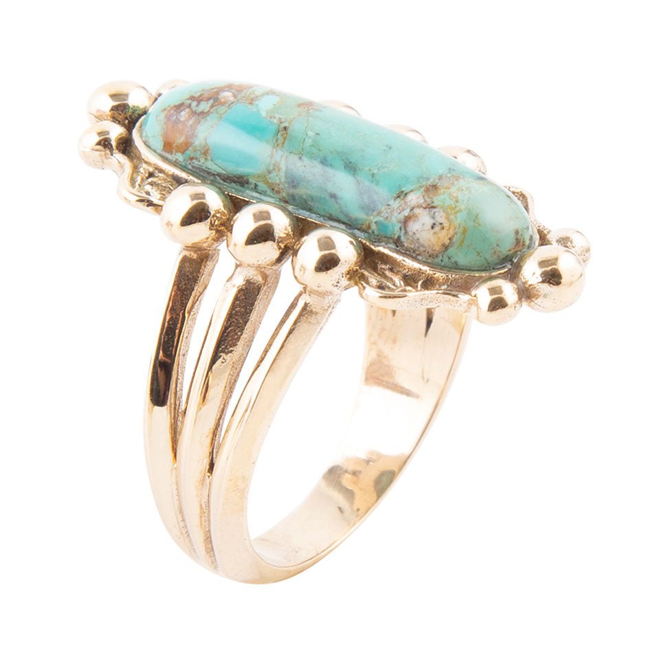 Plateau Turquoise Ring - Barse Jewelry