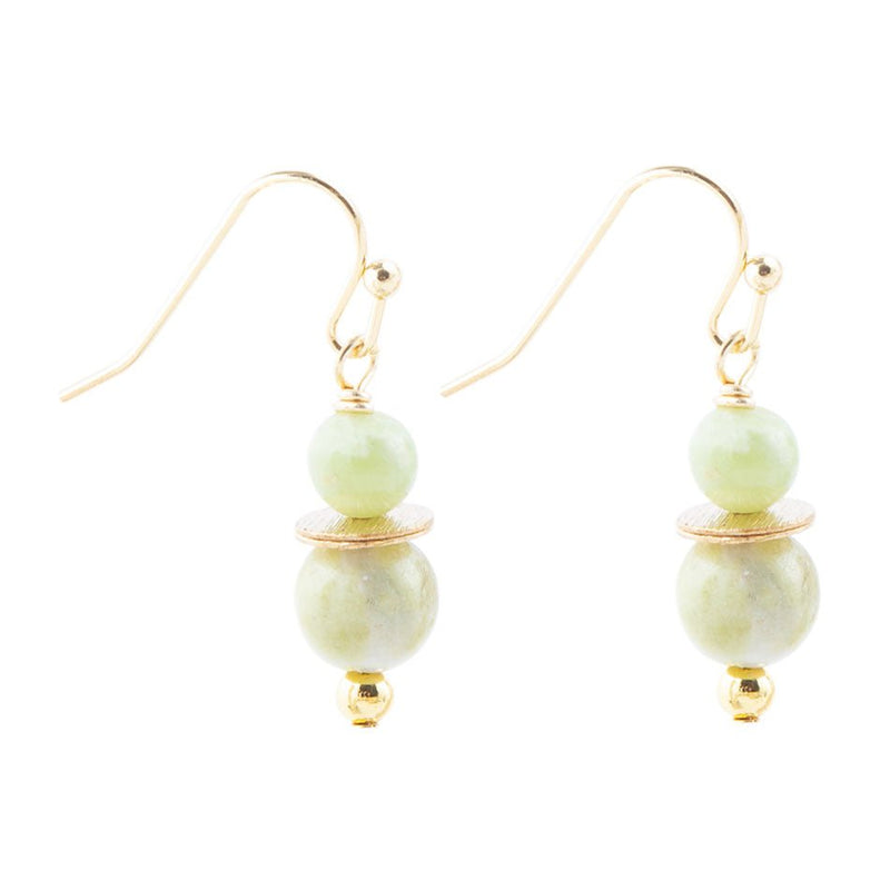 Pomelo Lemon Jade Earrings - Barse Jewelry