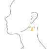 Pomelo Tassel Hoop Earrings - Barse Jewelry