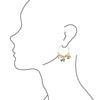 Poseidon Abalone Dangle Hoop Earrings - Barse Jewelry