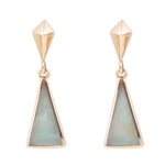 Prism Amazonite and Bronze Post Earrings - Barse Jewelry