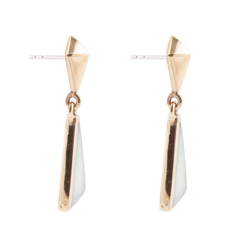 Prism Amazonite and Bronze Post Earrings - Barse Jewelry