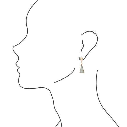 Prism Amazonite and Bronze Post Earrings - Barse Jewelry