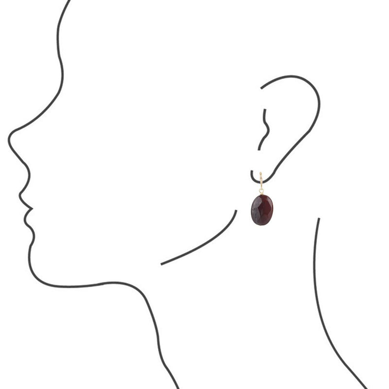 Purple Jasper Stone Earrings - Barse Jewelry