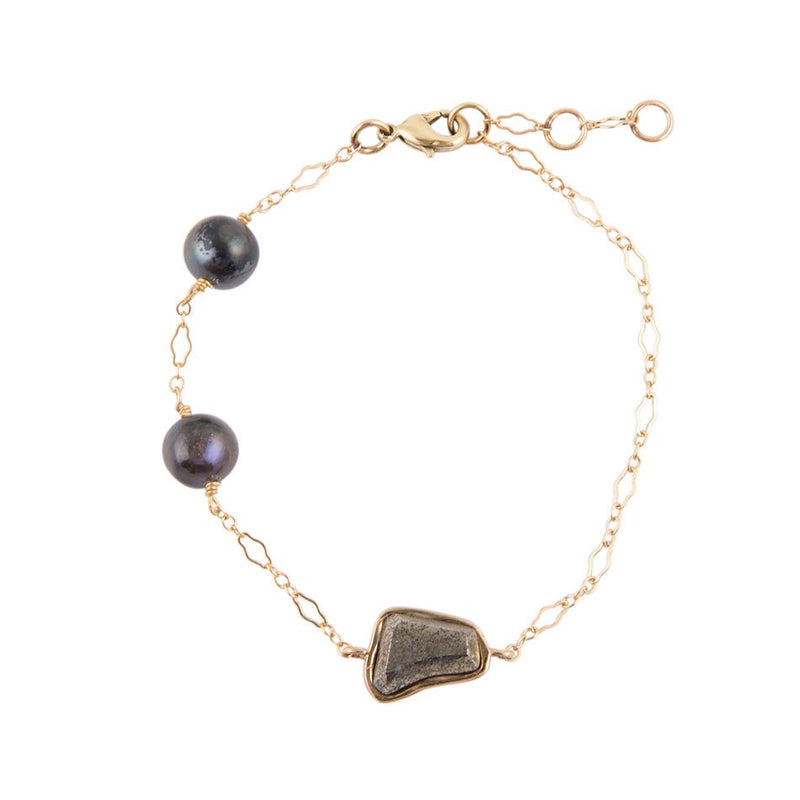 Amethyst, Lapis, Labradorite, and Pearl Bracelet | Dog House Pearls