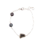 Purple Tahitian Pearl Bracelet- Sterling Silver - Barse Jewelry