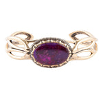 Purple Turquoise and Bronze Cuff Bracelet - Barse Jewelry