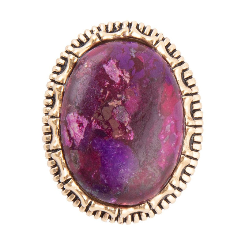 Purple Turquoise and Bronze Ring - Barse Jewelry
